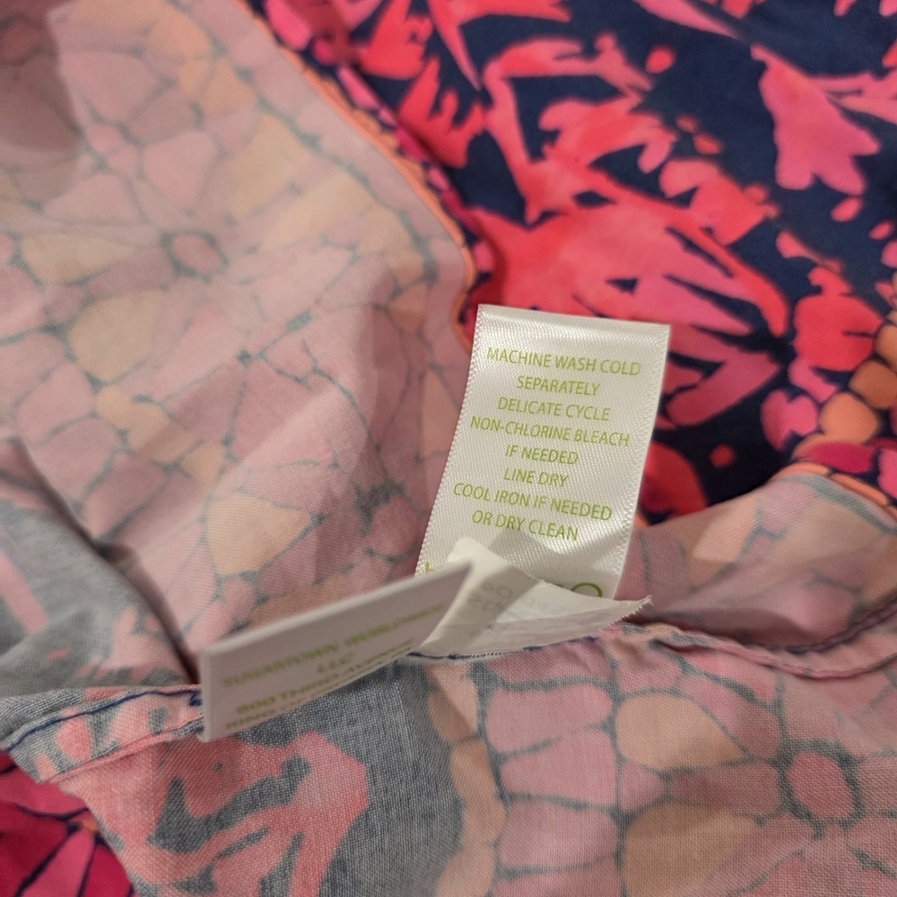 Lilly Pulitzer Lillith Tunic Dress Size Large Floral Colorful Beach Tropical - Picture 9 of 10